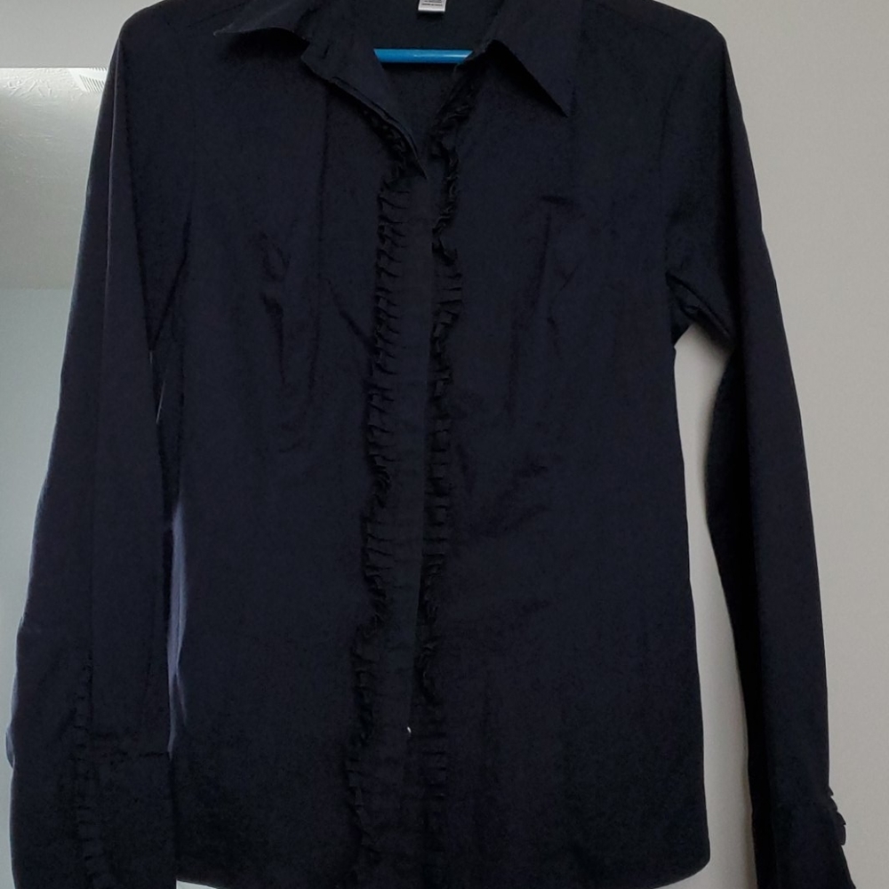 Ruffle button up blouse